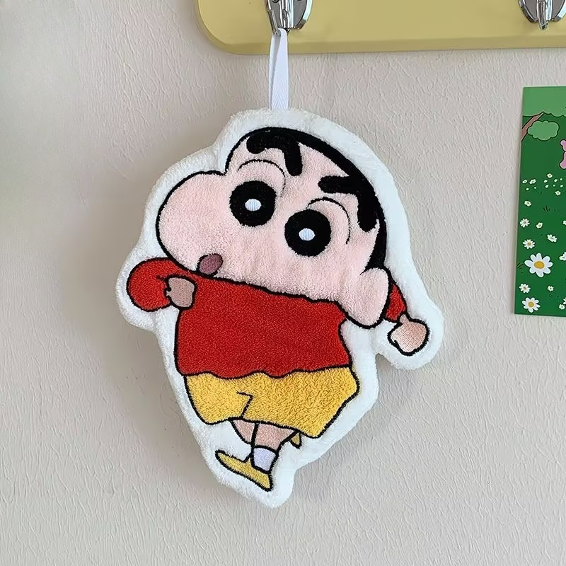 クレヨンしんちゃんの柄が描かれた、かわいらしいデザインのハン - Golf Towel のレビューと価格
