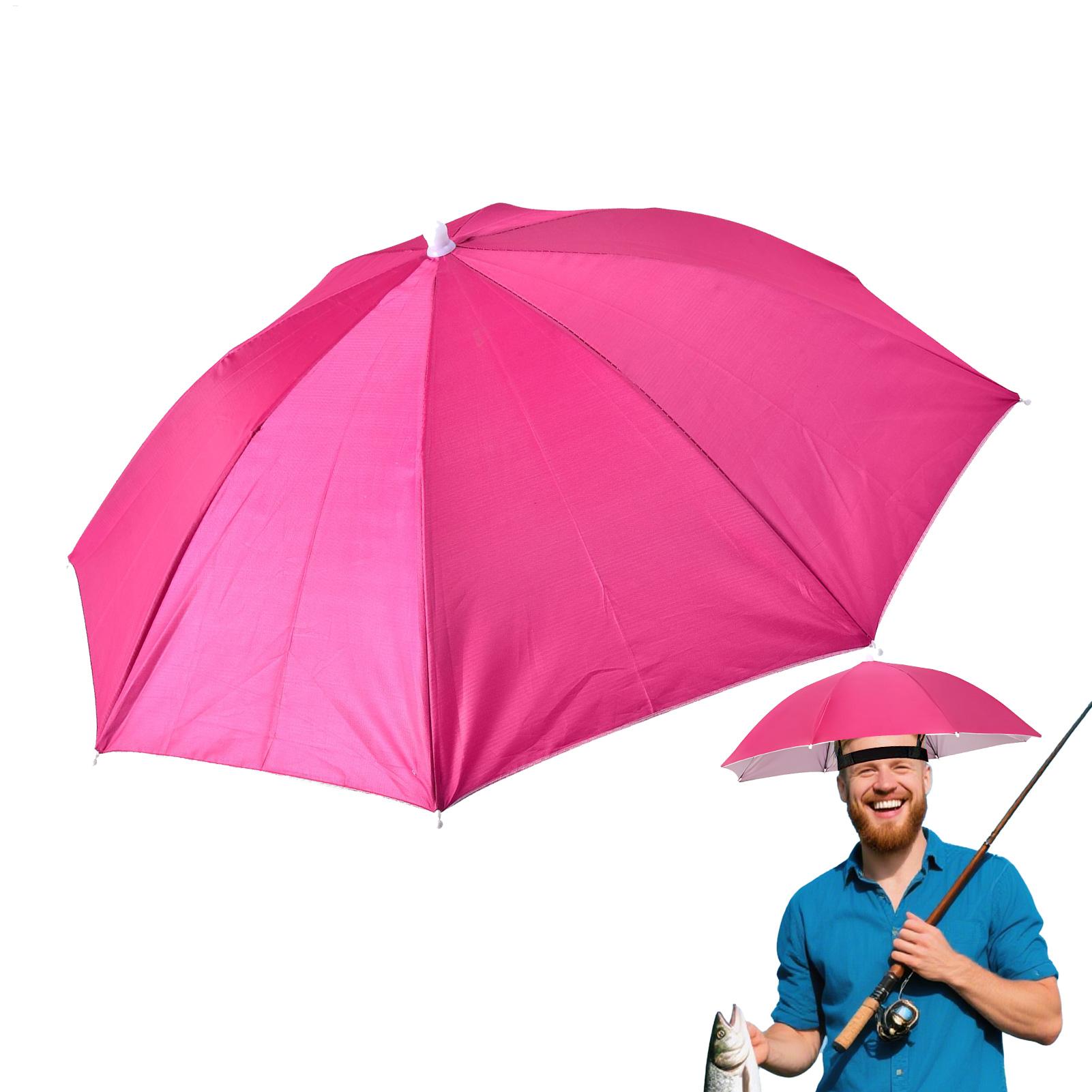 ヘッド傘帽子 太陽雨傘帽子 調節可能な折りたたみ式ヘッドウェ - Golf Umbrella のレビューと価格